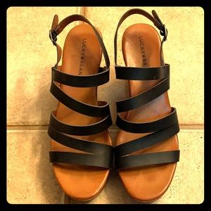 Lucky Brand Black Wedges